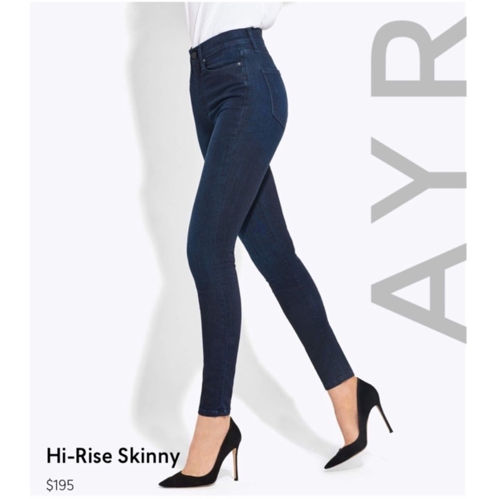AYR Hi-Rise Skinny Jeans Jaguar Legs Dark Wash‎ High Rise Denim Size 28 x 28